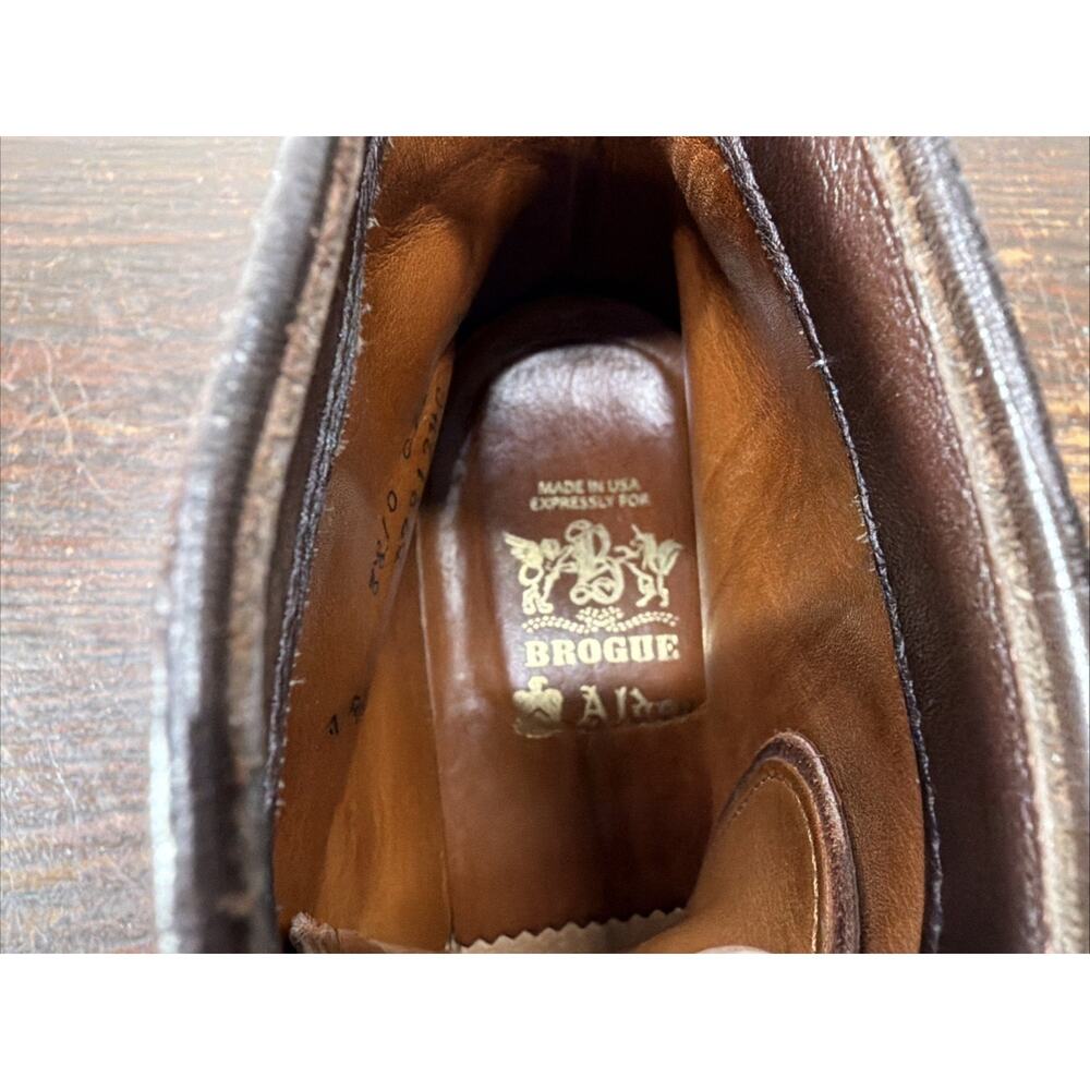 Brogue Alden D7812HC Jumper Boot Brown Scotch Grain Barrie Last Men’s Size 9 B - Picture 6 of 13